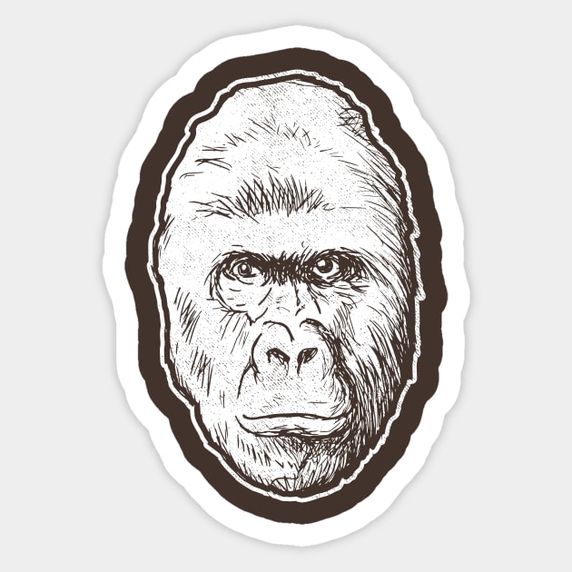 Harambe The Gorilla Sticker by dumbshirts